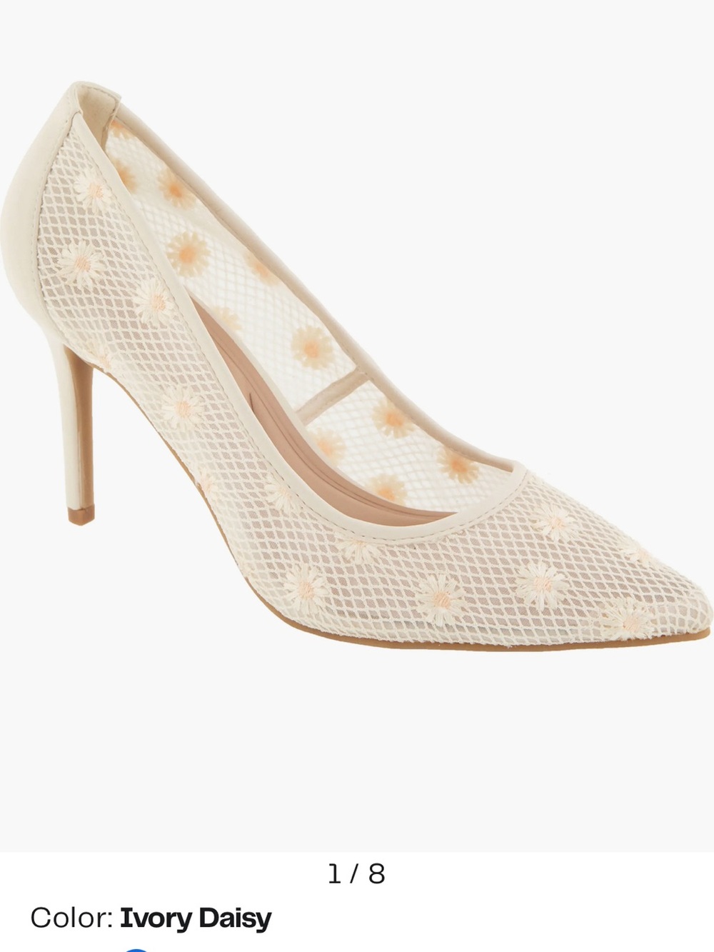 BCBGeneration Embroidered Pointed Toe Pump NWT